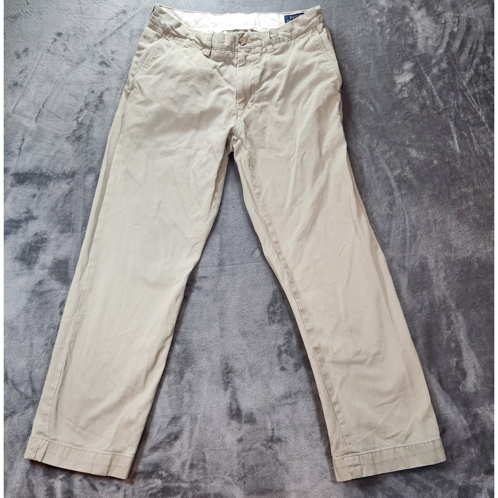 Polo Ralph Lauren Pants 32x30 Beige Chino Khaki Classic Fit Preppy